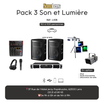 Location Sono Pack 3 son et lumière