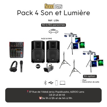 Location Sono Pack 4 son et lumière