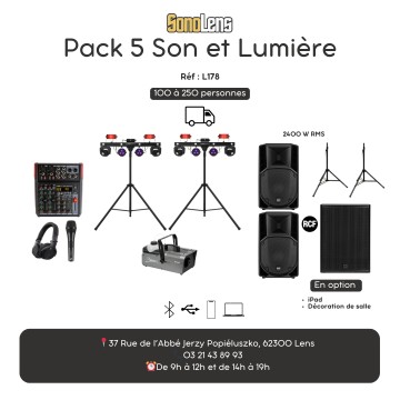 Location Sono Pack 5 son et lumière