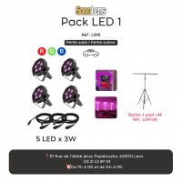 Location Pack LED 1 (spécial déco sans pied)