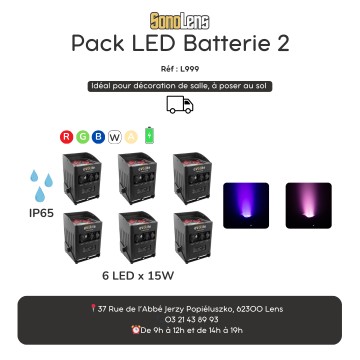 Location Pack LED Batterie 2