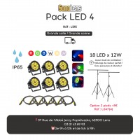 Location Pack LED 4 (avec pied)