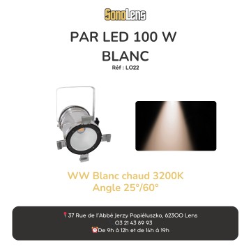 Location Projecteur PAR56-100WW blancs chaud