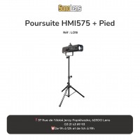 Location poursuite 575w HMI + pied