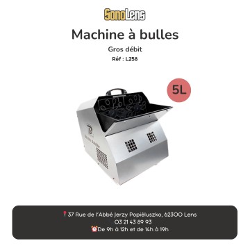 Location machine à bulles