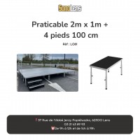 Pack Video-Projecteur + ecran 2m x 2m