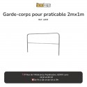 Location gardes-corps pour praticable 2x1m