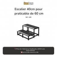 Location escalier 20/40cm pour praticable