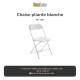 Location Chaise Pliante blanche