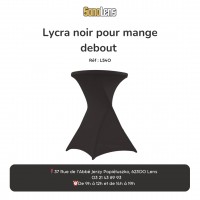 Location housse mange debout en lycra noir