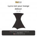 Location housse mange debout en lycra noir