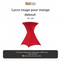 Location housse mange debout en lycra rouge