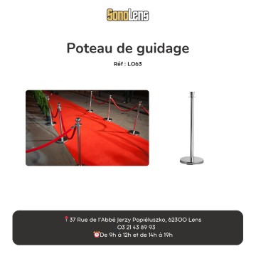 Location poteau de guidage