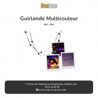 Location guirlande / guinguette en couleur 10m intérieur et extérieur