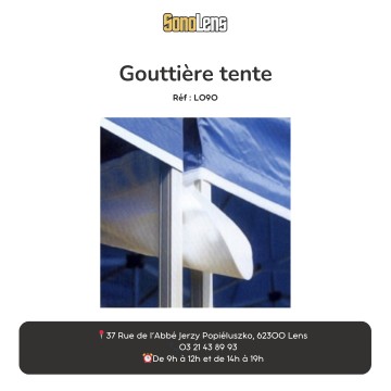 Location gouttière 3m pour tentes pliantes