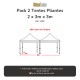 Location Pack 2 Tentes Pliantes 2 x 3m x 3m